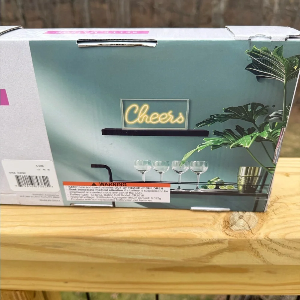 Cheers Table Top Neon Sign - Picture 3 of 3